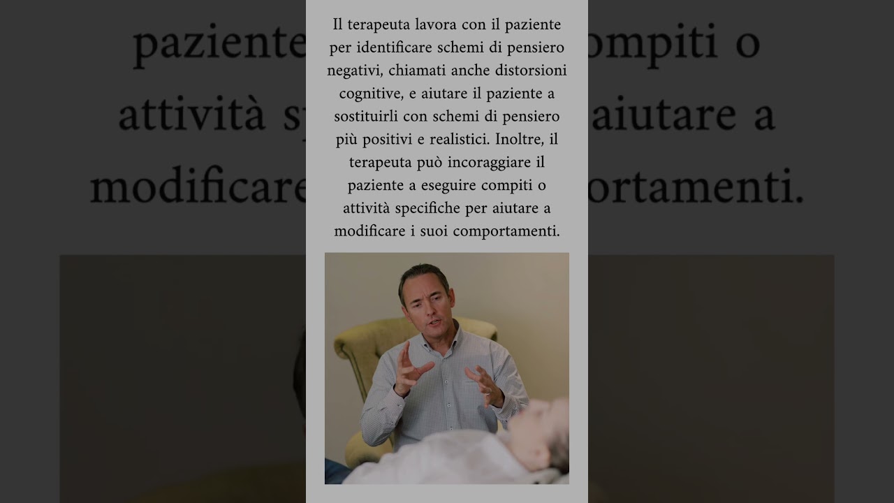Come funziona la TERAPIA COGNITIVO-COMPORTAMENTALE #psicologia #psicoterapia #cognitivo #video