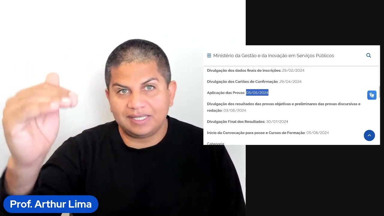 CONCURSO NACIONAL UNIFICADO - PROVA 5 DE MAIO - ATRASOU MESMO