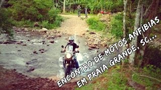 preview picture of video 'Encontro de motos anfíbias em Praia Grande SC - Honda Transalp XL700V'