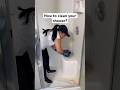 How to clean your shower? #clean #trending #viral #howto #tips #bathroom