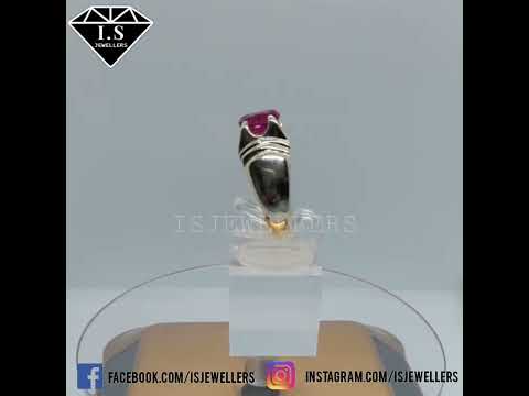 Natural Unheated Untreated Kabul Ruby Gemstone Ring , Afghan Ruby Stone Ring , Handmade Ruby Ring