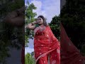 Megha Das Ghosh In Red Silk Saree Megha Subscribe Trending Viral Popular India Outdoor Reels