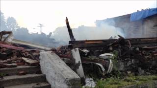 preview picture of video 'FOLLOW-UP VIDEO, OF THE REPUBLIC, PA FIRE, STILL SMOLDERING 2 DAYS LATER IN REPUBLIC, PENNSYLVANIA.'