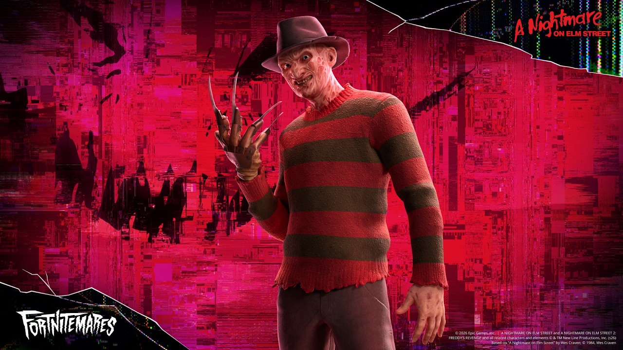 Freddy Krueger is slashing into Fortnite!