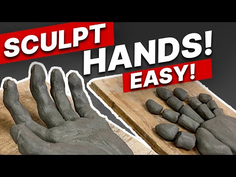 How to Sculpt Human Hands that look great! Step-by-step for beginners