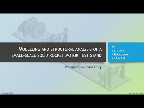 Presentation Video: Modelling and Structural Analysis of A Small-scale Solid Rocket Motor Test Stand