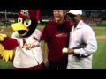 Sam's "perfect pitch" to Ozzie Smith!