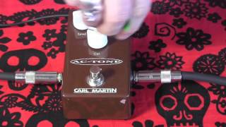 Video thumbnail for Carl Martin AC Tone overdrive pedal demo with Scero Tele & Dr Z M12 by gearmanndude