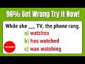 TOEIC Grammar Test Tense Mastery 20 Must Know Verb Tense Questions Grammar Test English Quiz