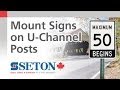 Mounting Signs on U-Channel Posts