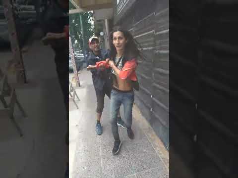 Putarraco empastillado y loco en Palermo.  Godoy Cruz entre Santa fe y Güemes.