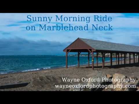 Sunny Morning Ride on Marblehead Neck, Marblehead Massachusetts. 4k 60fps