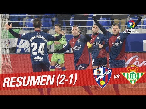 Resumen de SD Huesca vs Real Betis (2-1)