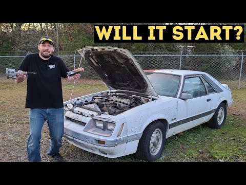 FOUR EYE FOXBODY MUSTANG SAT FOR 20 YEARS, WILL IT START?