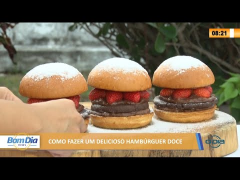 Como fazer um hamburguer doce delicioso 18 06 2021