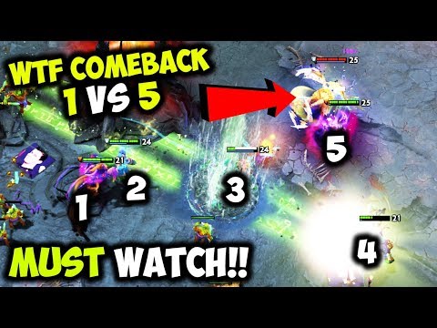 The Most Unbelievable Comeback Ever In History!!! - Epic Mega Def 1vs5 Rampage More Hype Than Ti