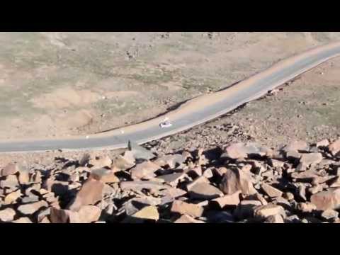 Pikes Peak Hillclimb 2013 practise seen from summit