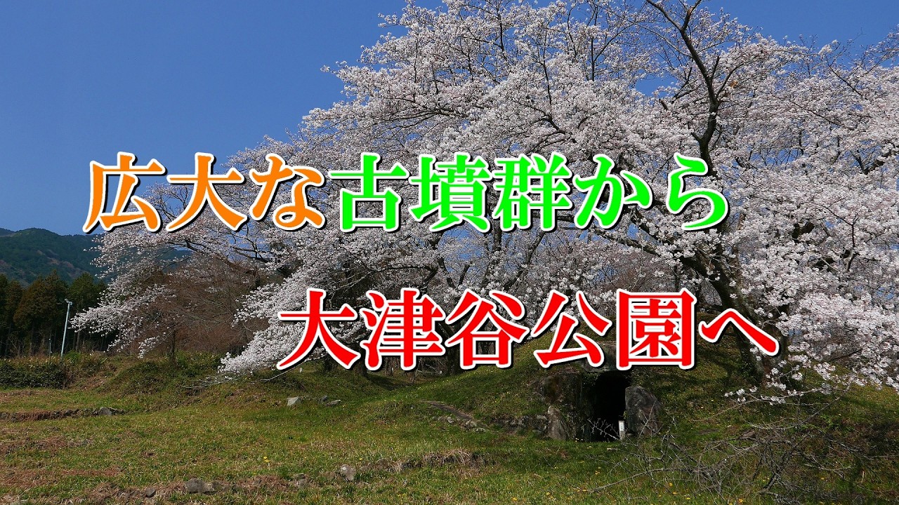 広大な古墳群から 大津谷公園へ