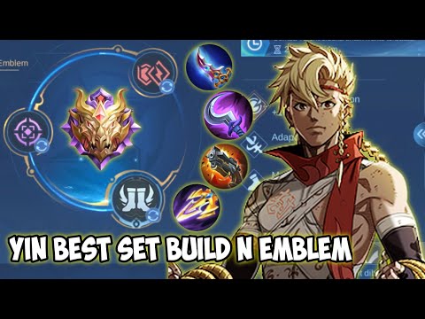 YIN NEW REVAMP BEST BROKEN BUILD N EMBLEM TALENT‼️yin gameplay - mobile legends