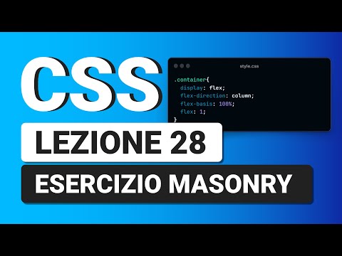 BONUS CSS3 Tutorial Italian 28 - Masonry Template Tutorial