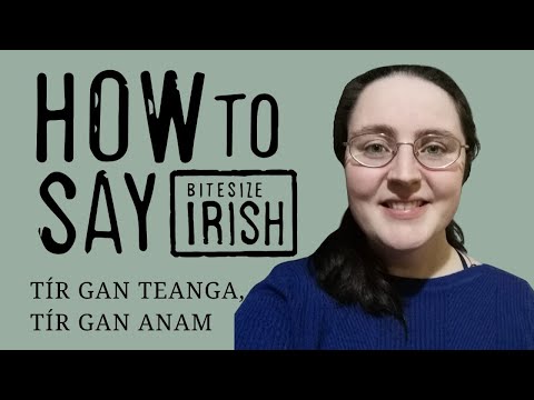 How to say an Irish historical motto in Irish