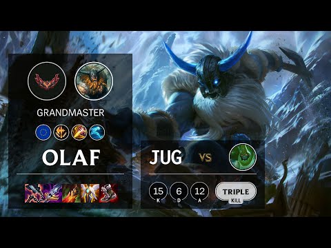 Olaf Jungle vs Zac - EUW Grandmaster Patch 12.2