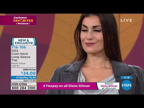 DG2 by Diane Gilman CowlNeck LongSleeve Top