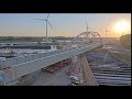 Timelapse van de geplaatste Boogbrug (Beelden: Havenbedrijf Rotterdam)