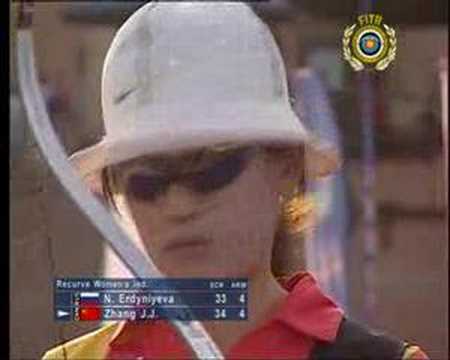 Natalia Erdynieva v Zhang Juan Juan – recurve women's bronze | Dubai 2007 Archery World Cup Final