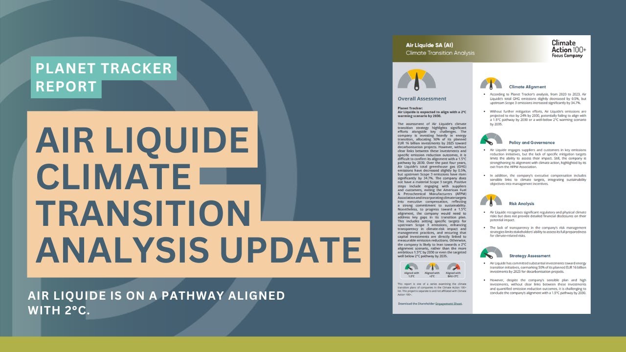 Air Liquide Climate Transition Analysis Update