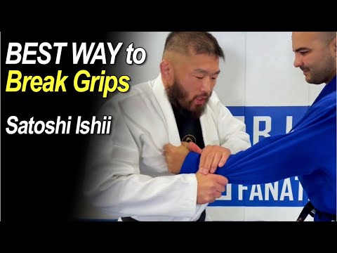 THE BEST WAY To Break Grips in Jiu Jitsu  (Standing) with Satoshi Ishii #bjjwhitebelt #bjjtraiining