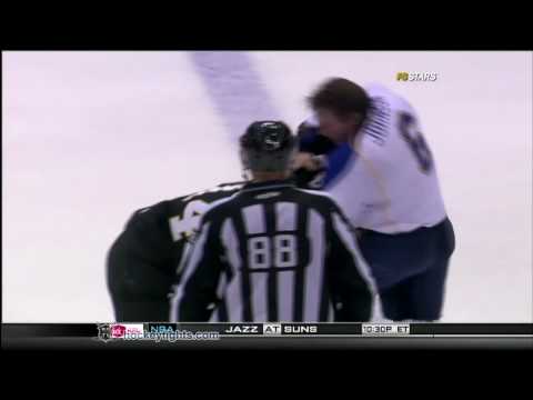 Erik Johnson vs Jamie Benn Mar 4, 2010