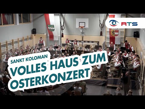 Voller Saal beim Osterkonzert der Trachtenmusikkapelle St. Koloman