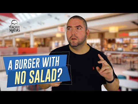 A Hamburger with NO SALAD?