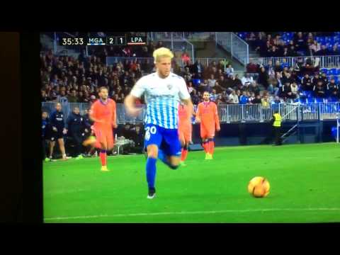 Gol Dias charles 2-1 Málaga vs Las Palmas 20/02/2017
