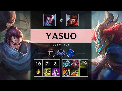 Yasuo Top vs Wukong - EUW Diamond Patch 25.15