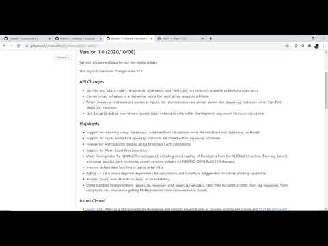 MetPy Mondays #152 - MetPy 1.0.0RC2 How to Install and Test!