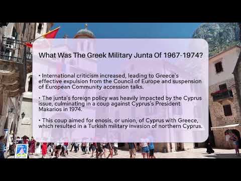 What Was The Greek Military Junta Of 1967-1974? - TalkingSoutheastEurope