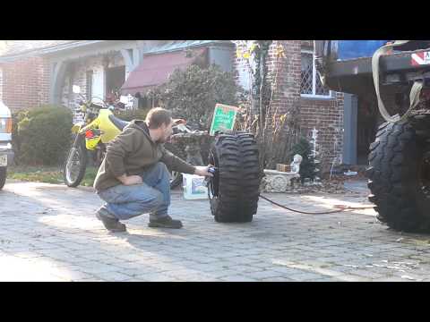 Mounting tires on 14" wide rim