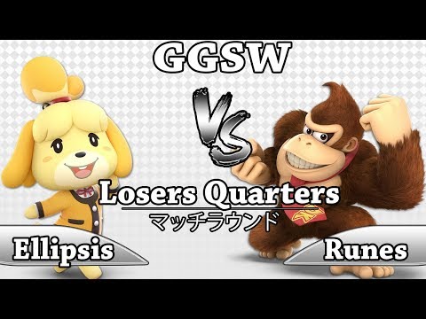 GGSW 133 - Ellipsis (Isabelle) Vs Runes (Donkey Kong) Smash Ultimate Losers Quarters