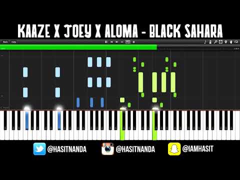 KAAZE & Joey Dale - Black Sahara (PIANO TUTORIAL)
