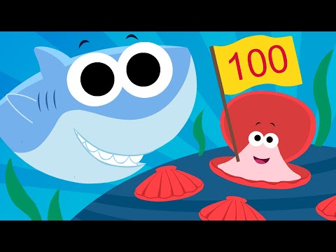 Let's Count To 100 | ft. Finny the Shark | Super Simple Songs