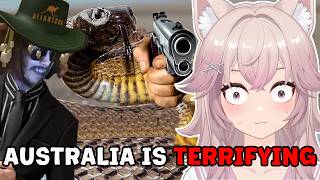 AUSTRALIA'S WILDLIFE IS TERRIFYING | German Catgirl Vtuber MoreParz Reaction