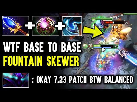 WTF Magnus Skewer Base To Base - Trip To Fountain 7.23 BTW Dota 2