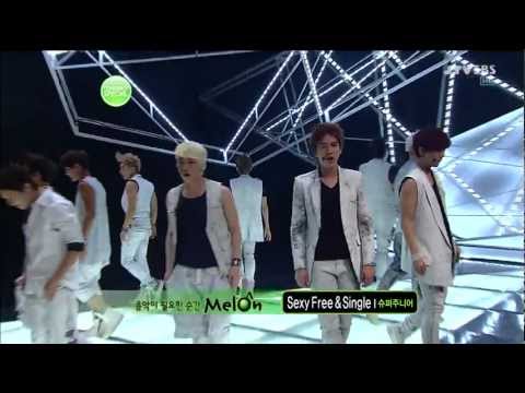 120708.SBS 인기가요.슈퍼주니어.super junior - Sexy, Free & Single