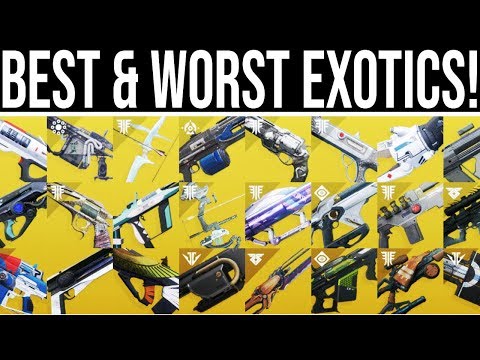 Destiny 2. BEST AND WORST EXOTIC WEAPONS! (2020) Video