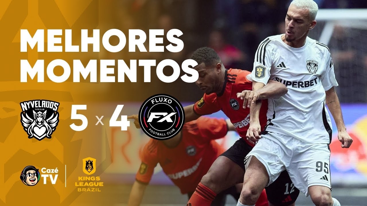 MELHORES MOMENTOS: NYVELADOS 5 X 4 FLUXO | KINGS LEAGUE BRASIL | 5ª RODADA DA KINGS CUP