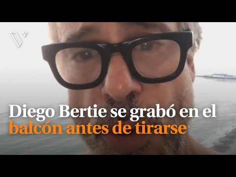 Diego Bertie se grabó en el balcón antes de tirarse