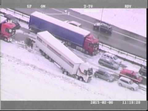 PČR: Hromadná nehoda na Pražském okruhu