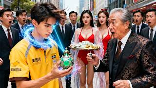 外賣小哥意外覺醒「黃金眼」，一眼看穿首富手中古董價值百億！他隨口一評，現場專家全嚇傻跪地求教！#短劇 #古董 #drama